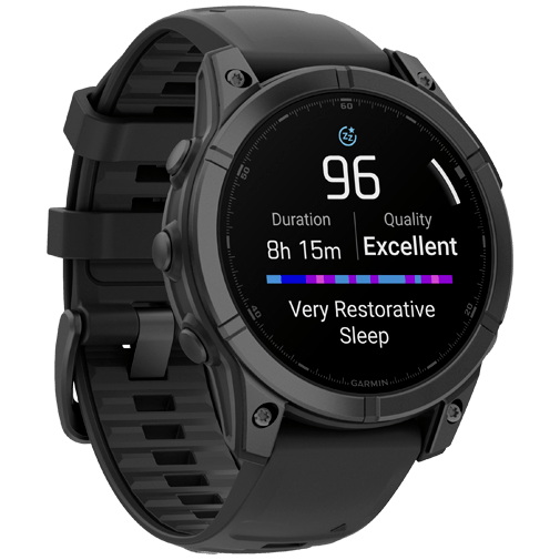 Garmin Garmin Fenix E 47mm AMOLED Smartwatch - Slate Grey Steel / Zwart