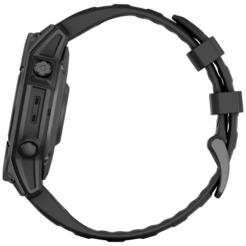 Garmin Garmin Fenix E 47mm AMOLED Smartwatch - Slate Grey Steel / Zwart