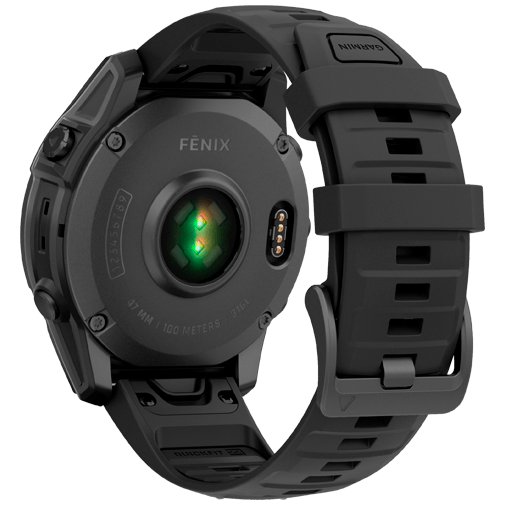 Garmin Garmin Fenix E 47mm AMOLED Smartwatch - Slate Grey Steel / Zwart