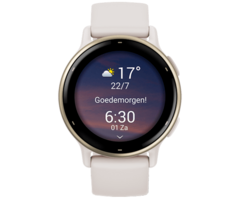 Garmin Garmin Vivoactive 5 Smartwatch - Cream Gold met Beige Siliconenband