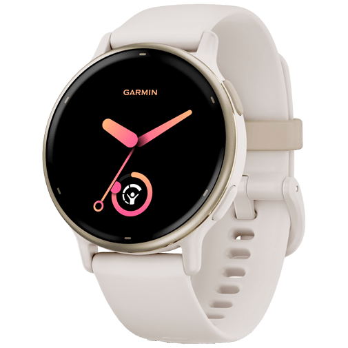 Garmin Garmin Vivoactive 5 Smartwatch - Cream Gold met Beige Siliconenband