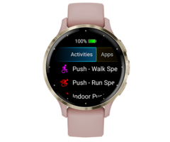 Garmin Garmin Venu 3S Smartwatch - Soft Gold met Dust Rose Siliconenband