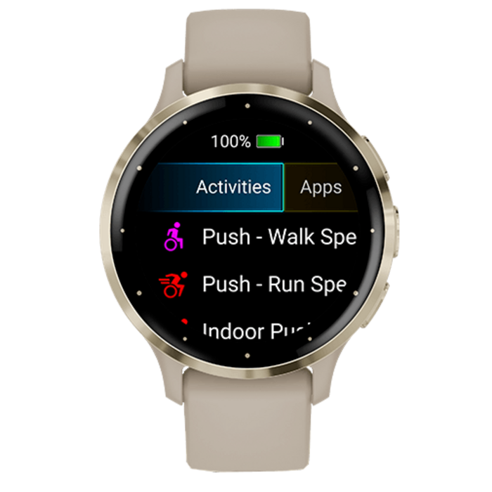 Garmin Garmin Venu 3S Smartwatch - Soft Gold met Beige Siliconenband (41mm)