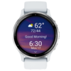 Garmin Garmin Venu 3 Smartwatch - 45mm - Zilver met Witte Siliconenband
