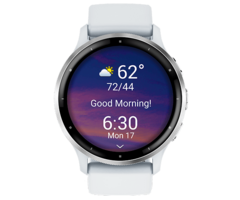 Garmin Garmin Venu 3 Smartwatch - 45mm - Zilver met Witte Siliconenband