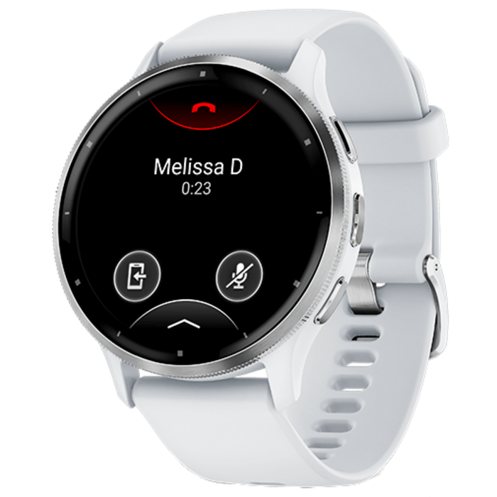 Garmin Garmin Venu 3 Smartwatch - 45mm - Zilver met Witte Siliconenband