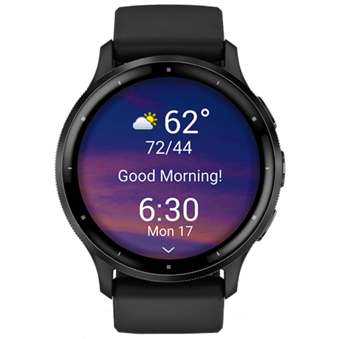Garmin Garmin Venu 3 GPS Smartwatch - 45mm - Zwart met Zwarte Siliconenband