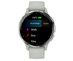 Garmin Garmin Venu 3S Smartwatch - Zilver met Saliegrijze Siliconenband