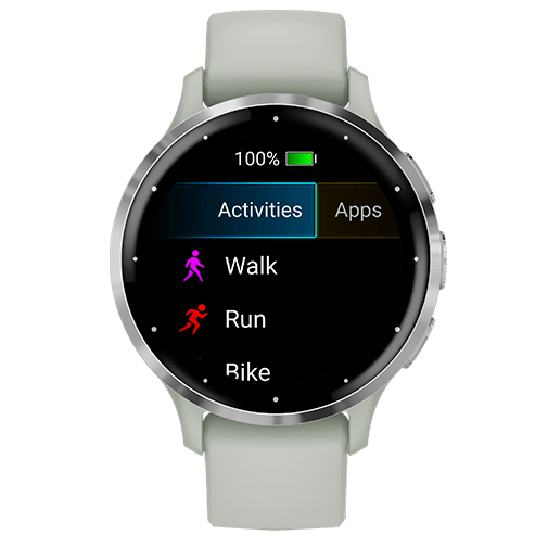 Garmin Garmin Venu 3S Smartwatch - Zilver met Saliegrijze Siliconenband