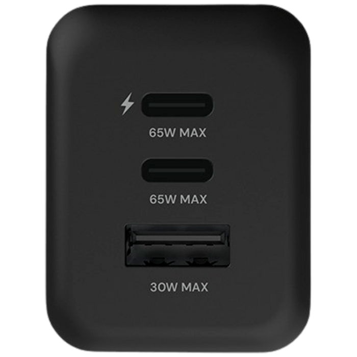 Fairphone Fairphone 65W Triple-Port Snellader - GaN USB-C & USB-A - Zwart
