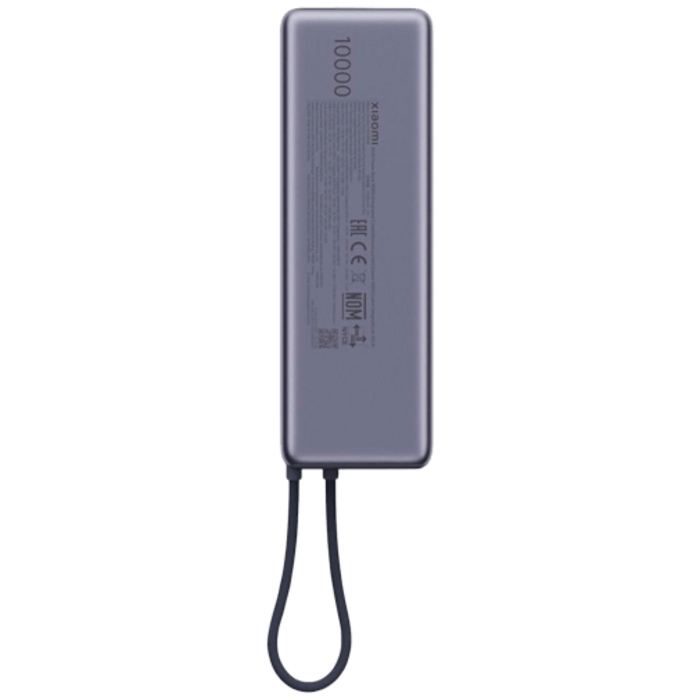 Xiaomi Xiaomi 165W Snellader Powerbank 10.000mAh met Geïntegreerde Kabel - Grijs
