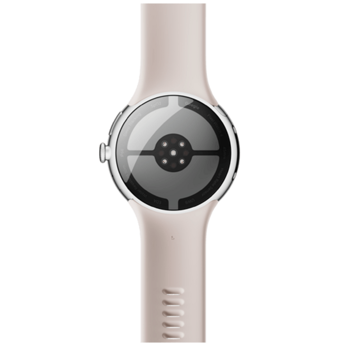 Google Google Pixel Watch 4 (45mm) Smartwatch - Zilver / Beige Sportband