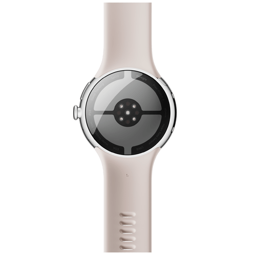 Google Google Pixel Watch 4 (45mm) Smartwatch - Zilver / Beige Sportband