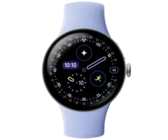 Google Google Pixel Watch 4 Wi-Fi 41mm - Zilver met Paarse Sportband