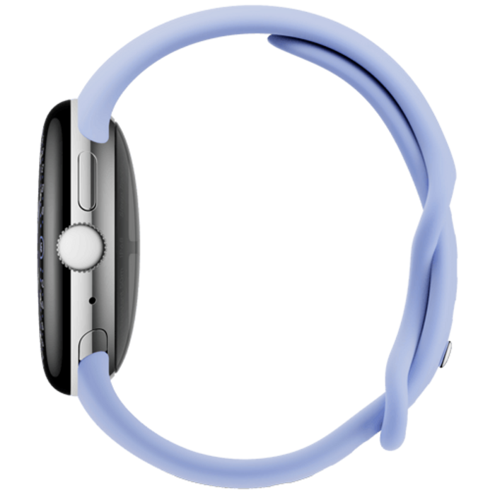 Google Google Pixel Watch 4 Wi-Fi 41mm - Zilver met Paarse Sportband