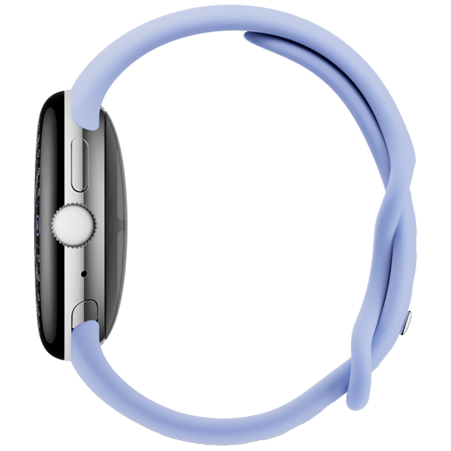 Google Google Pixel Watch 4 Wi-Fi 41mm - Zilver met Paarse Sportband, foto 4 van 6