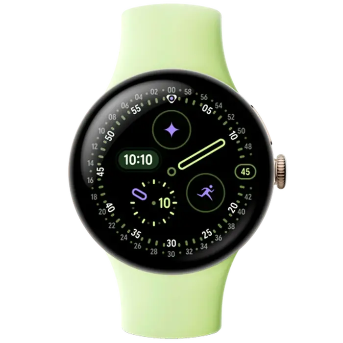 Google Google Pixel Watch 4 (Wi-Fi) Smartwatch - 41mm - Champagne Gold / Lemongrass