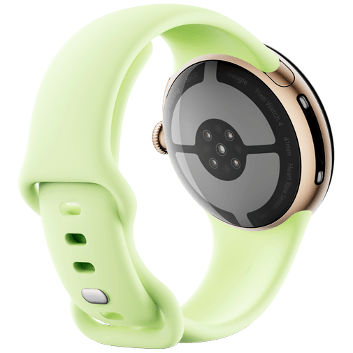 Google Google Pixel Watch 4 (Wi-Fi) Smartwatch - 41mm - Champagne Gold / Lemongrass, foto 5 van 6