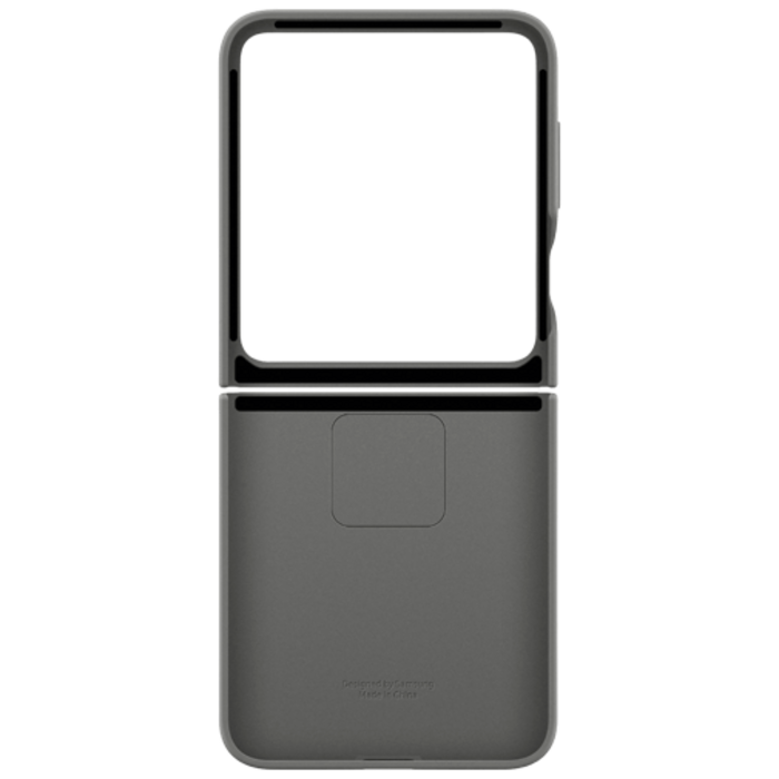 Samsung Samsung Galaxy Z Flip 6 Siliconen Hoesje met Ring - Grijs