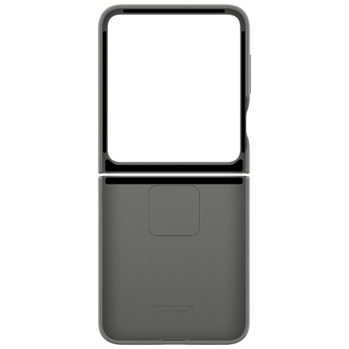 Samsung Samsung Galaxy Z Flip 6 Siliconen Hoesje met Ring - Grijs