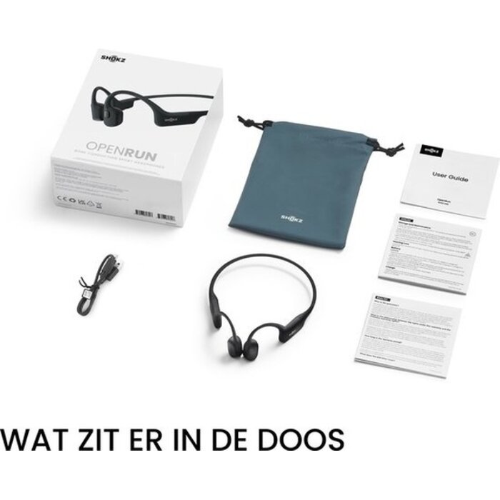 Shokz SHOKZ OpenRun Black Draadloze Bone Conduction Headset