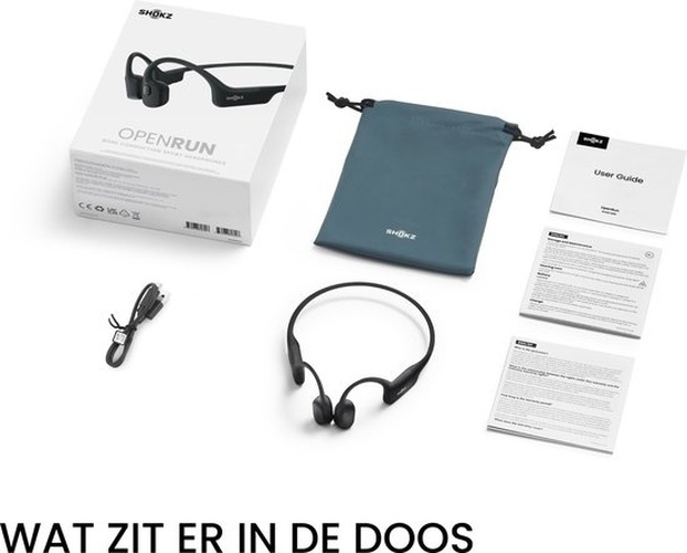 Shokz SHOKZ OpenRun Black Draadloze Bone Conduction Headset