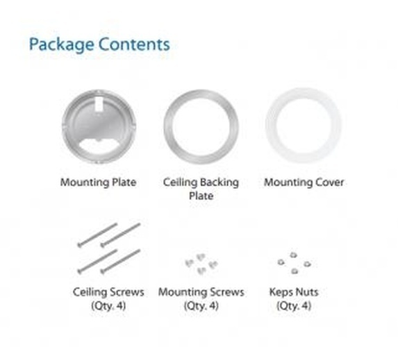 Ubiquiti Ubiquiti UniFi U6 Lite, U6+, AC Lite & nanoHD Inbouw Plafondmontage (3-pack)