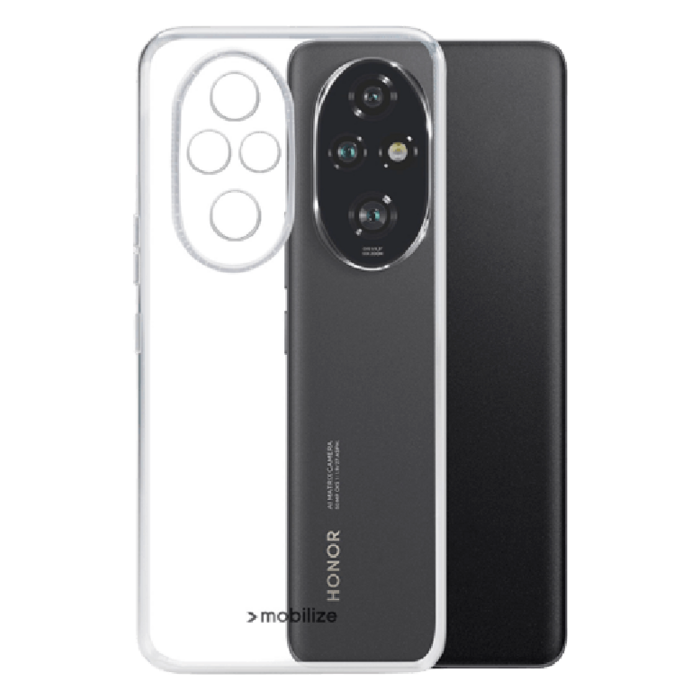 Mobilize Mobilize Gelly Clear Case TPU Back Cover voor Honor 200 Pro - Transparant