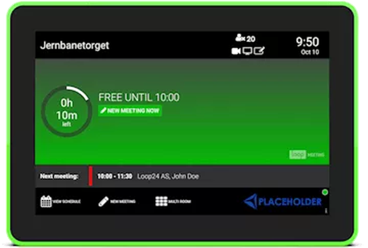 Loop24 Loop24 LoopMeeting 8" Room Booking Touchpaneel met PoE en LED