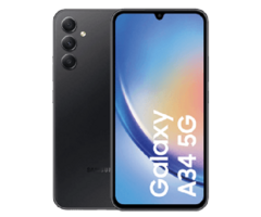 Refurbished Samsung Refurbished Samsung Galaxy A34 5G 128GB Zwart - Licht Gebruikt