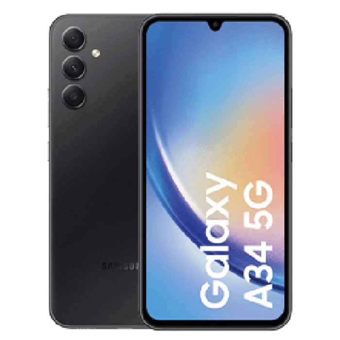 Refurbished Samsung Refurbished Samsung Galaxy A34 5G 128GB Zwart - Licht Gebruikt