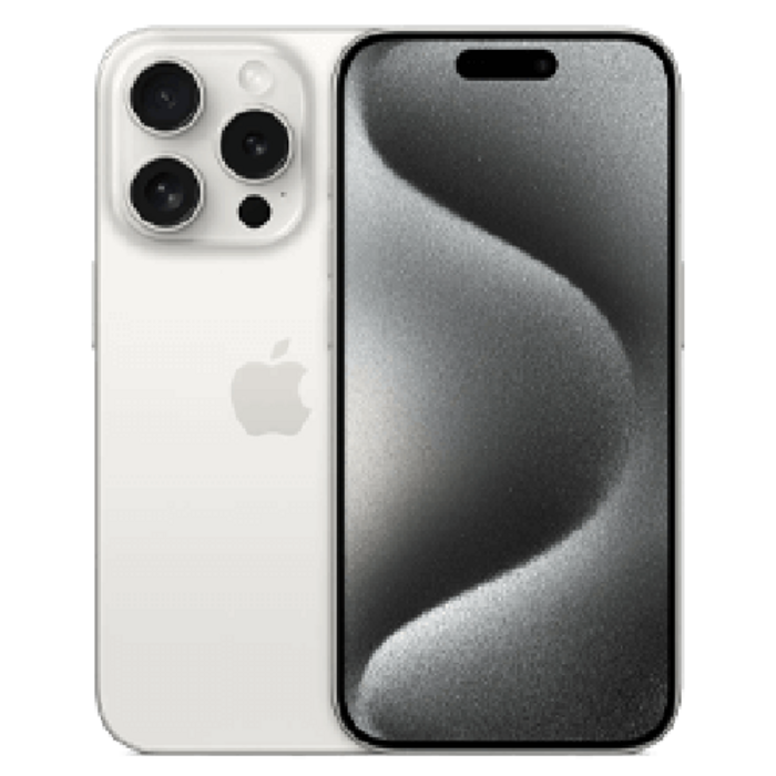 Refurbished Apple Apple iPhone 15 Pro 256GB Titanium Wit - Refurbished Zichtbaar Gebruikt