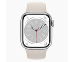 Refurbished Apple Refurbished Apple Watch Series 8 45mm Sterrenlicht (4G) - Zo goed als nieuw