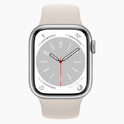 Refurbished Apple Refurbished Apple Watch Series 8 45mm Sterrenlicht (4G) - Zo goed als nieuw