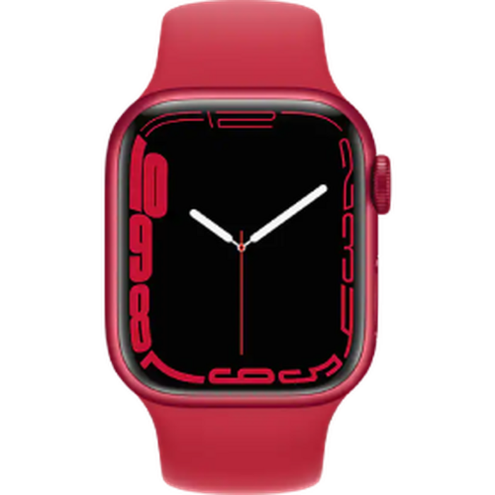 Refurbished Apple Refurbished Apple Watch Series 7 41mm Rood (Aluminium) - Wifi - Zo goed als nieuw