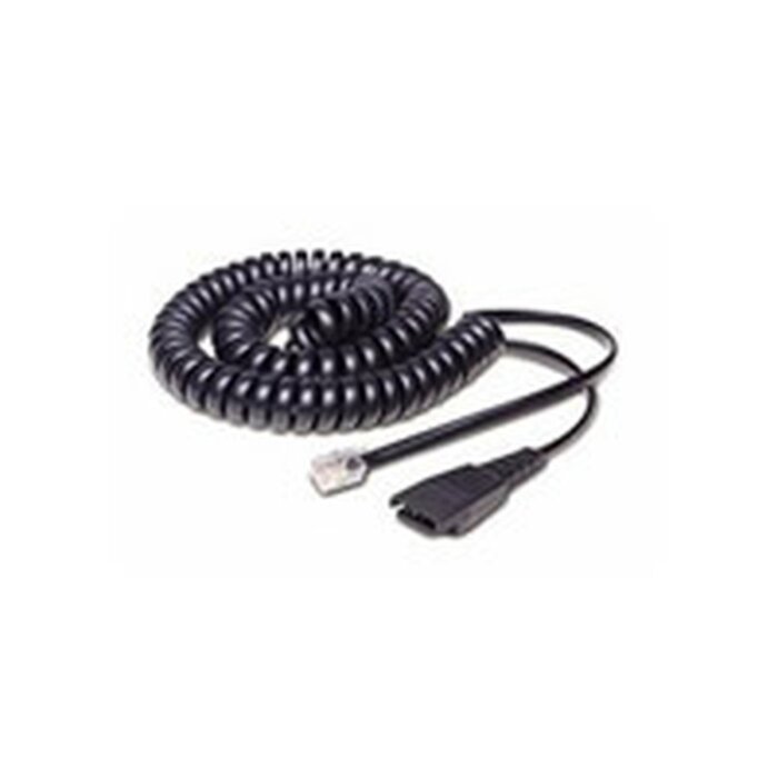Jabra Jabra QD naar RJ10 Aansluitkabel - Krulsnoer 0,5 tot 2 meter