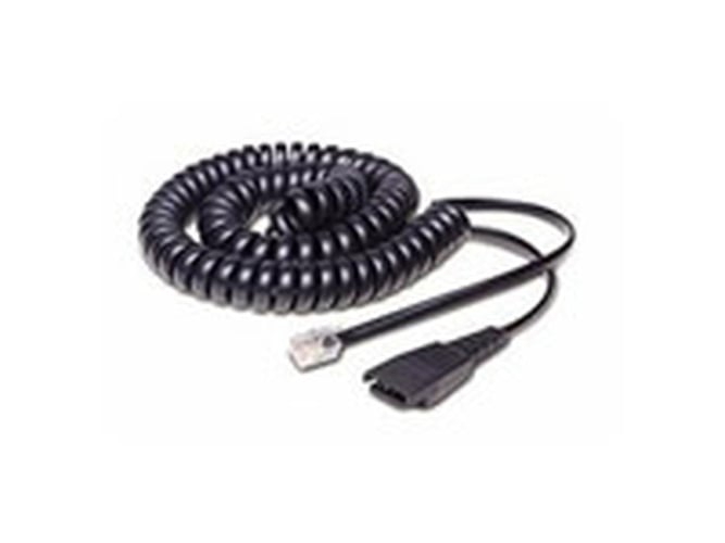 Jabra Jabra QD naar RJ10 Aansluitkabel - Krulsnoer 0,5 tot 2 meter