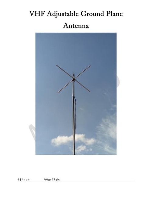 Ascom Ascom Ground plane antenna met specifieke frequentie