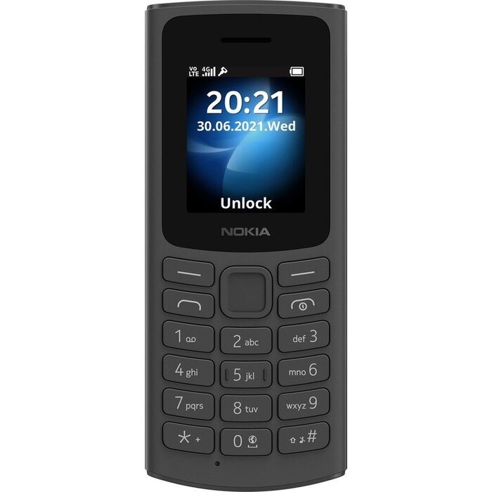 Nokia Nokia 105 4G (2024) Zwart - Mobiele Telefoon met VoLTE