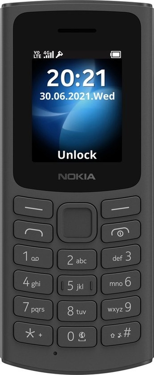 Nokia Nokia 105 4G (2024) Zwart - Mobiele Telefoon met VoLTE