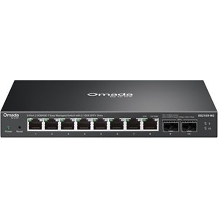 TP-Link TP-Link Omada ES210X-M2 L2+ Managed Switch met 8x 2.5G RJ45-poorten en 2x 10G SFP+
