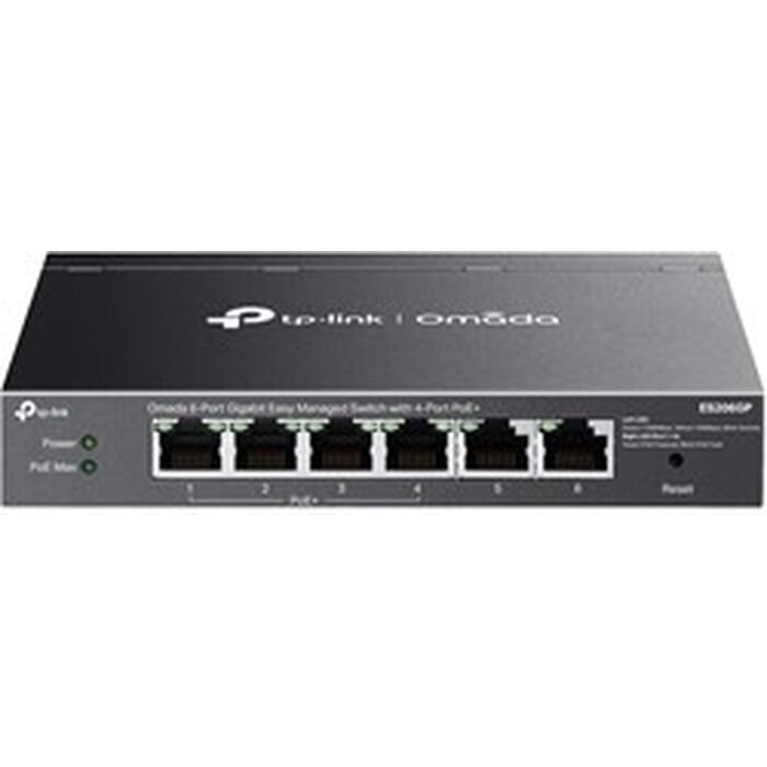 TP-Link TP-Link Omada ES206GP 6-Poorts Gigabit PoE+ Switch (4x PoE+, 65W)