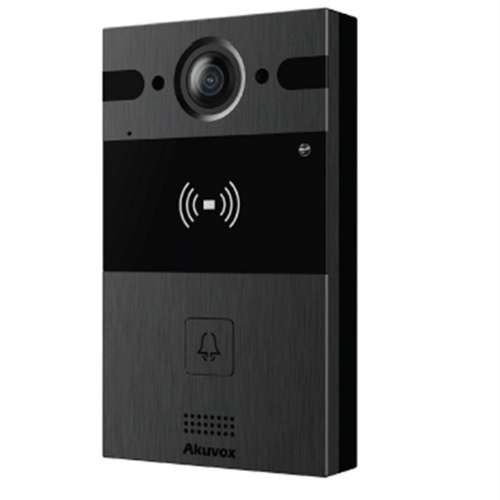 Akuvox Akuvox R20A SIP Video Intercom Opbouw met 1 Drukknop, Camera en PoE - Zwart