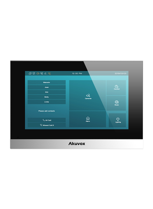 Akuvox Akuvox C313W-2 2-Draads SIP Intercom Binnenpost - Indoor Monitor - Linux - Wit