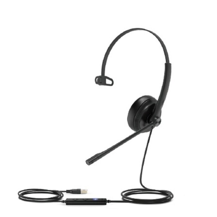 Yealink Yealink UH34 Mono UC Bedrade USB Headset Zwart met Noise-Cancelling
