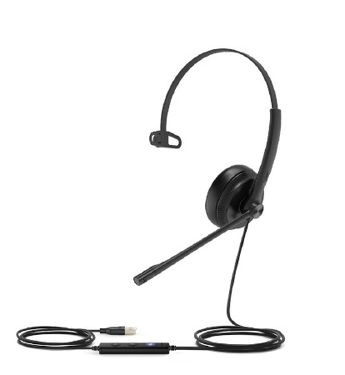 Yealink Yealink UH34 Mono UC Bedrade USB Headset Zwart met Noise-Cancelling