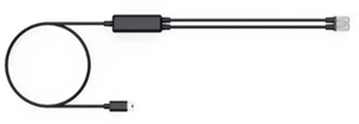Yealink Yealink Reserve Telefoonkabel voor WH63 E2, WH64 en WH68 Draadloze Headsets - Zwart