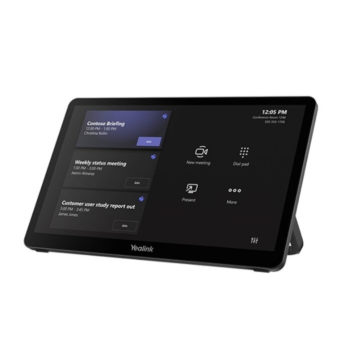 Yealink Yealink MTouch Plus 11.6 inch Full HD Touchpaneel Zwart voor Microsoft Teams en Zoom