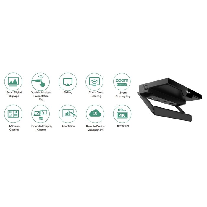 Yealink Yealink MeetingEye 500 (M500-0010) 4K Videoconferentiesysteem voor Zoom Rooms