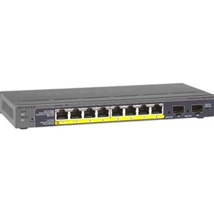 Netgear Netgear GS110TPv3 8-Poorts Gigabit Smart Managed Pro PoE+ Switch met 2 SFP-poorten (69,5W)
